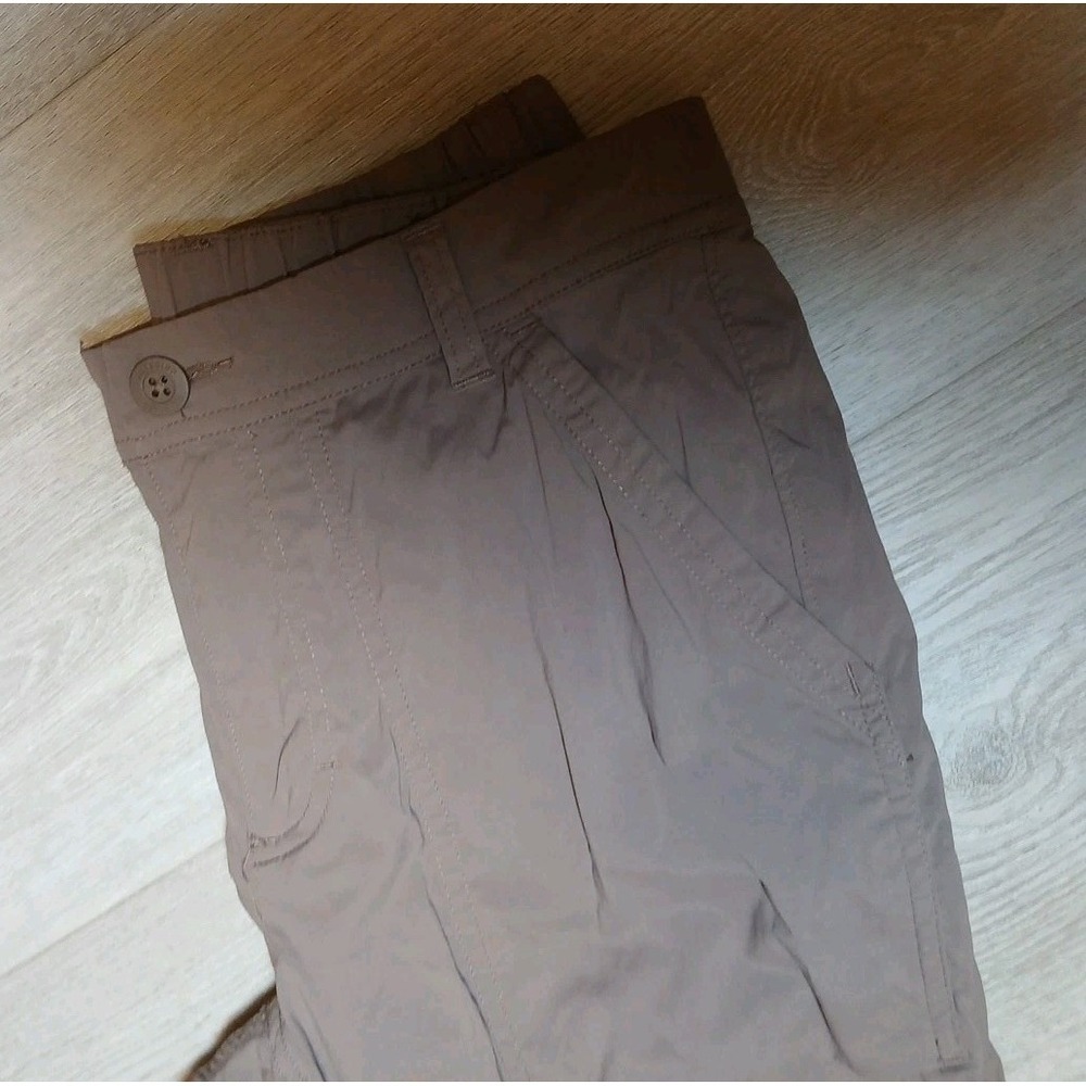 REI CO-OP Beige Brown Nylon Stretch Hike Travel Packable Chino Pants Size 2 - Picture 5 of 12